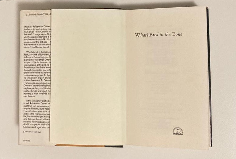 What's bred in the bone - Robertson Davies (First American edition; The Cornish Trilogy #2)