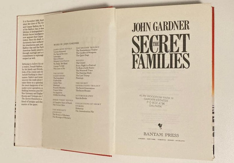 The secret families - John Gardner (Secret Families Trilogy #3)