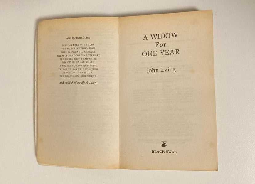 A widow for one year - John Irving