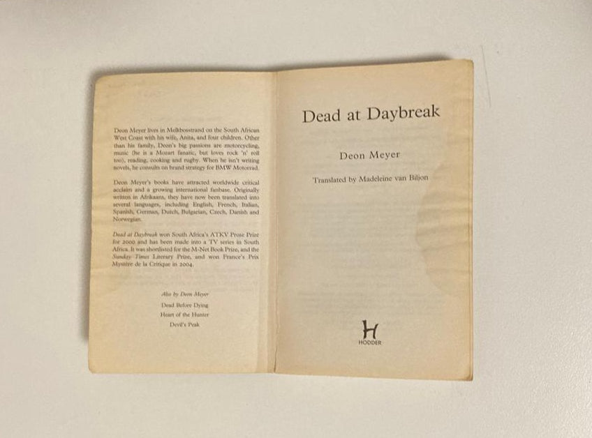 Dead at daybreak - Deon Meyer (Mat Joubert #1.5)