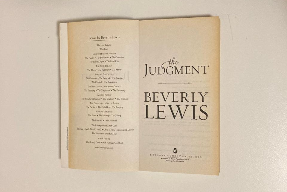 The judgment - Beverly Lewis (Rose Trilogy #2)