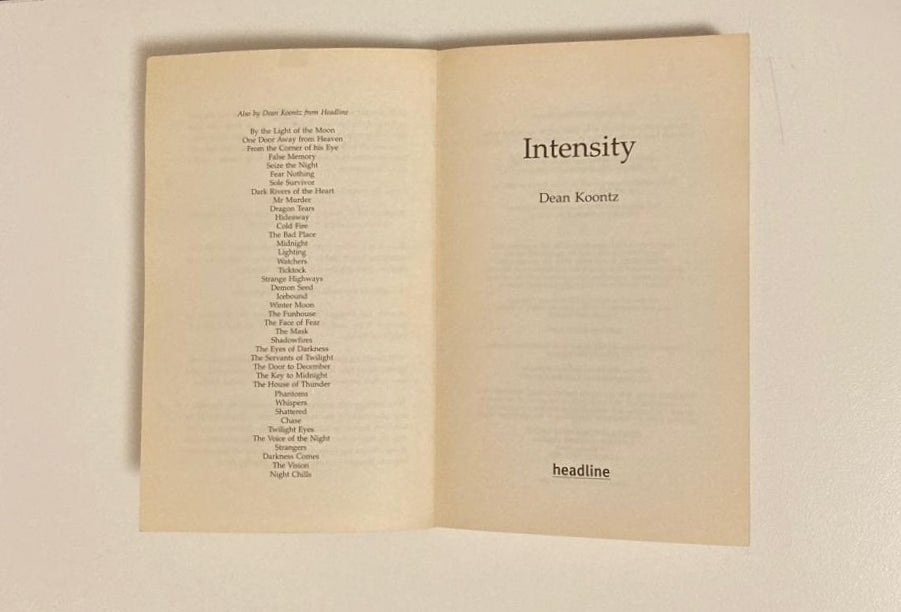 Intensity - Dean Koontz