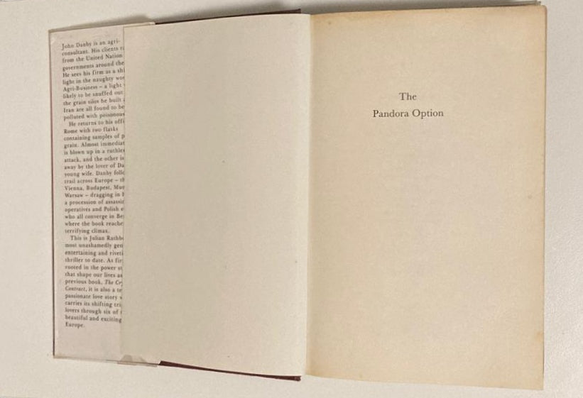 The Pandora option - Julian Rathbone (First edition)