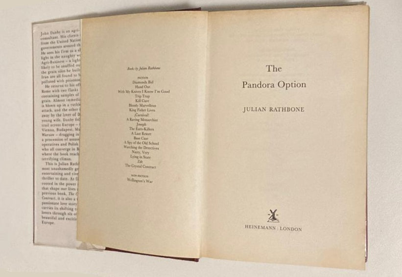 The Pandora option - Julian Rathbone (First edition)