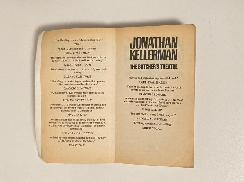 The butcher's theatre - Jonathan Kellerman