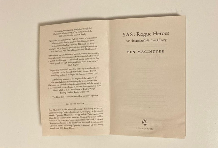 SAS rogue heroes: The authorized wartime history - Ben Macintyre