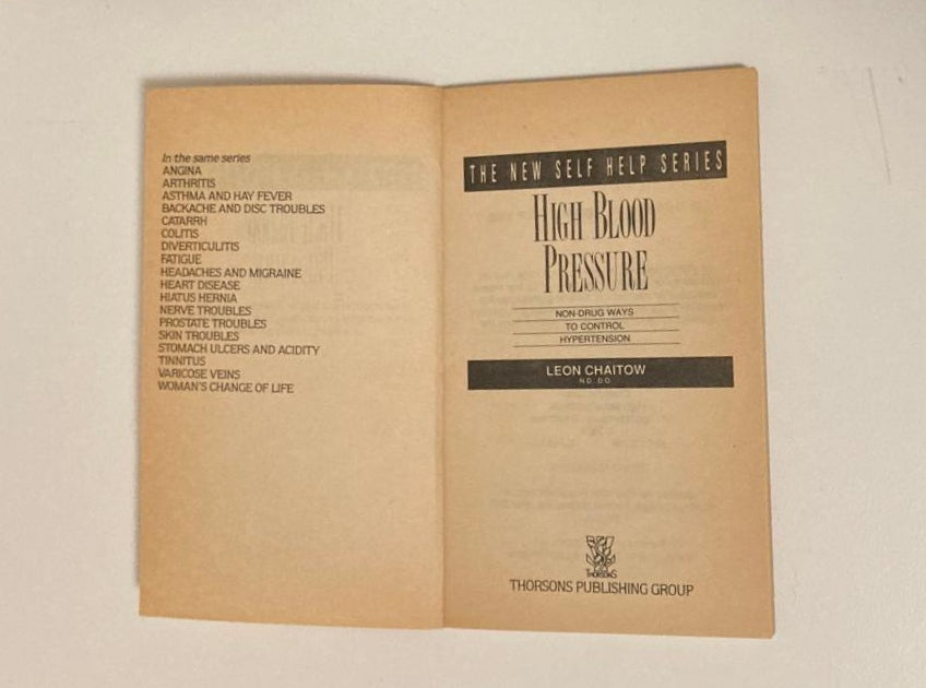 High blood pressure: Non-drug ways to control hypertension - Leon Chaitow