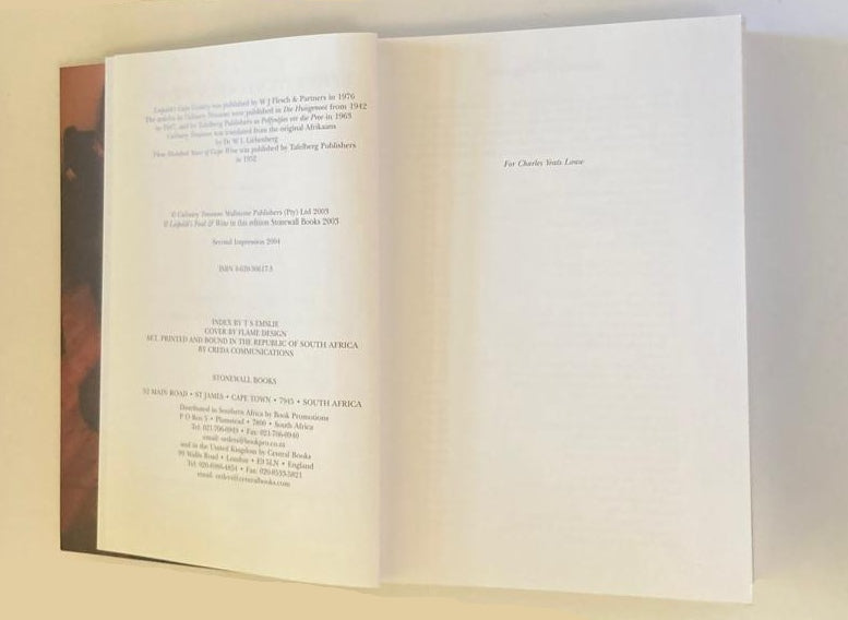 Leipoldt's food & wine - C. Louis Leipoldt