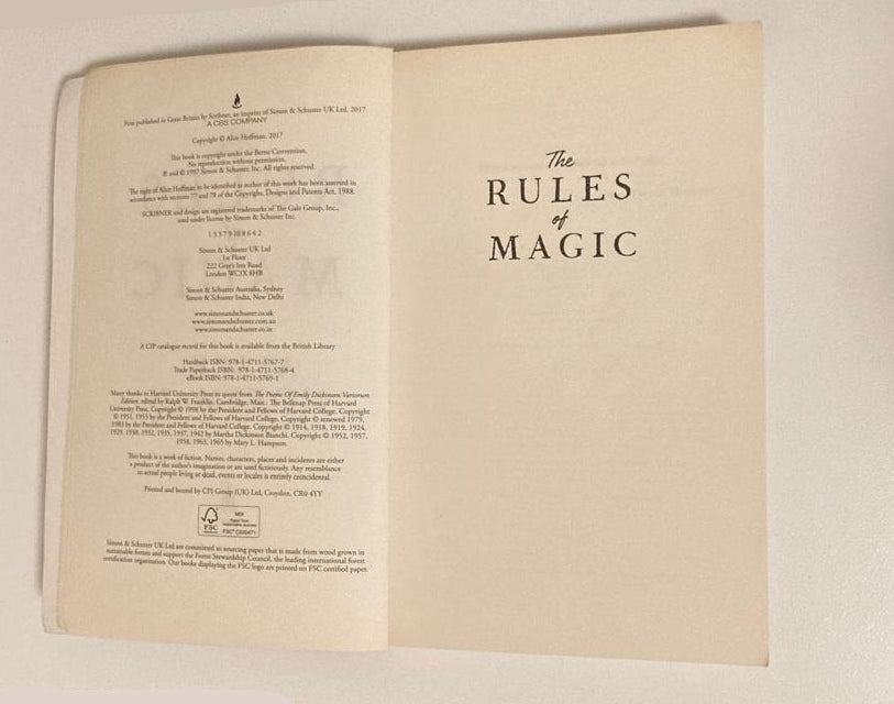 The rules of magic - Alice Hoffman (Practical magic #2)