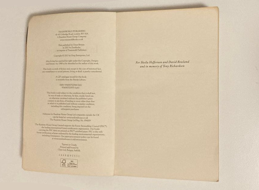 In one person - John Irving (First UK edition)