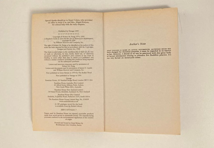 Zen and the art of motorcycle maintenance - Robert M. Pirsig (Phaedrus #1)