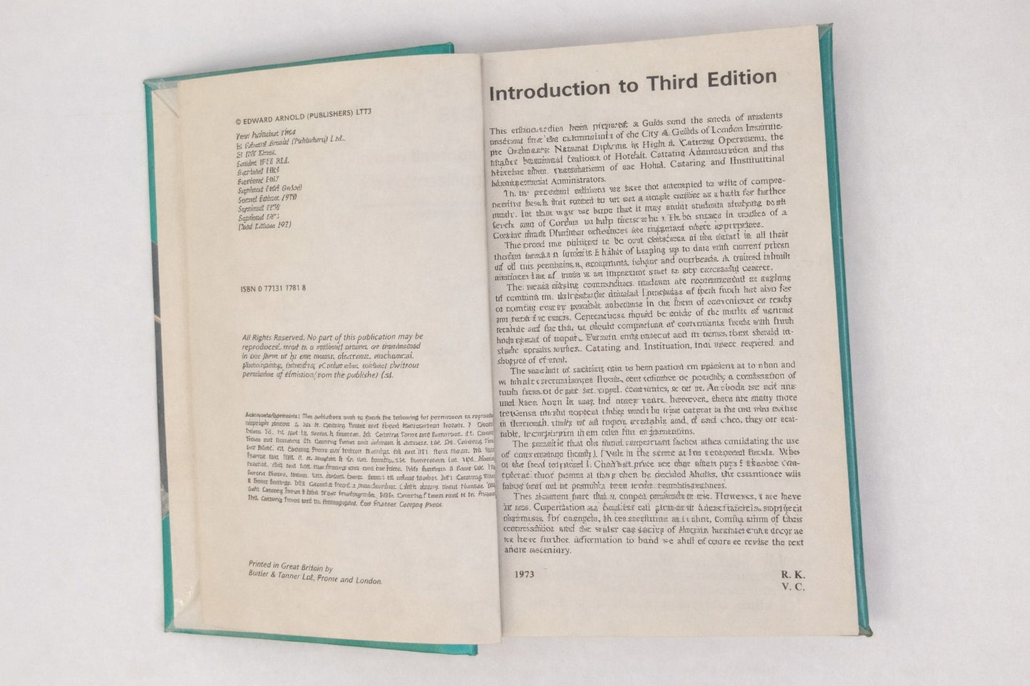 The theory of catering - Ronald Kinton and Victor Ceserani