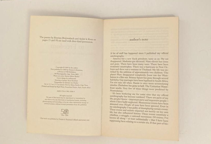 Short drive to freedom: A personal perspective on the Afrikaans rock rebellion - Koos Kombuis (First edition)