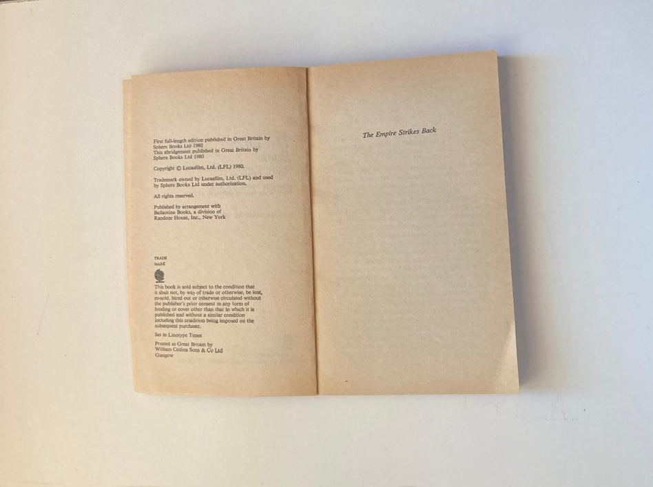 Star Wars: The empire strikes back - Donald F Glut (Star Wars Novelizations #5)