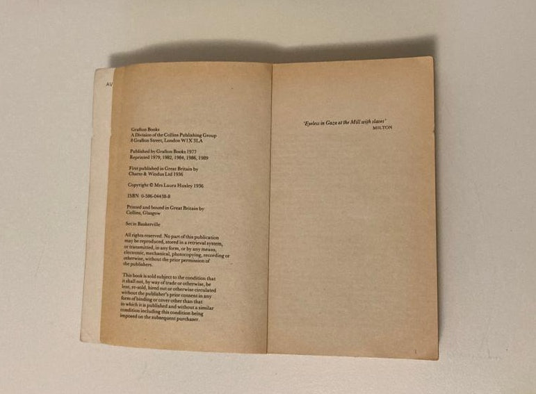 Eyeless in Gaza - Aldous Huxley