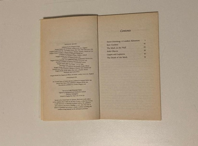 Street haunting - Virginia Woolf
