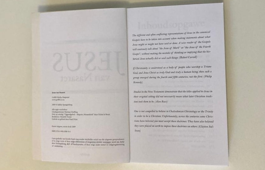 Jesus van Nasaret - Sakkie Spangenberg (First edition)