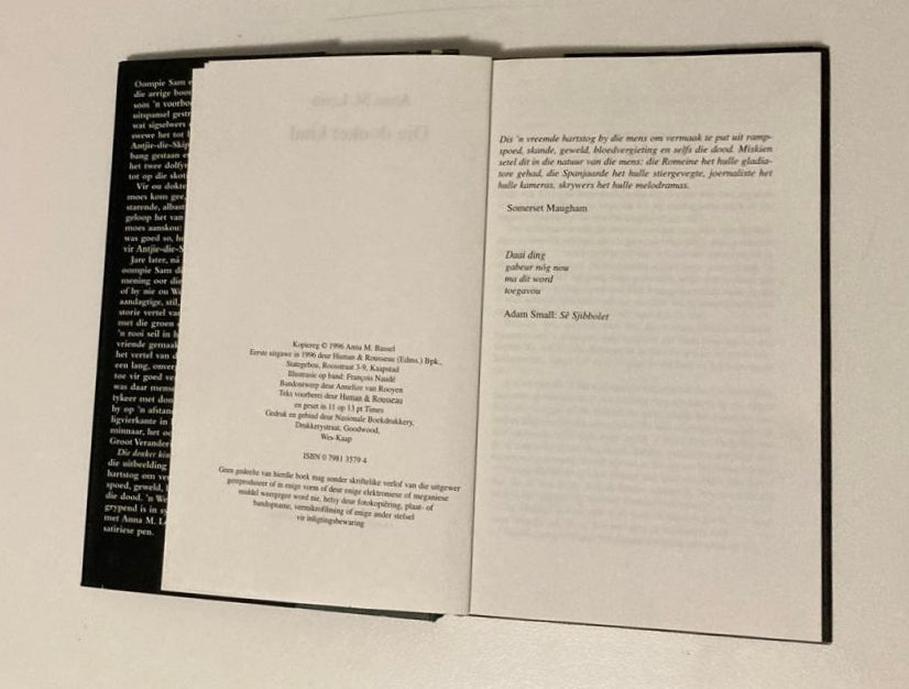 Die donker kind - Anna M. Louw (First edition)