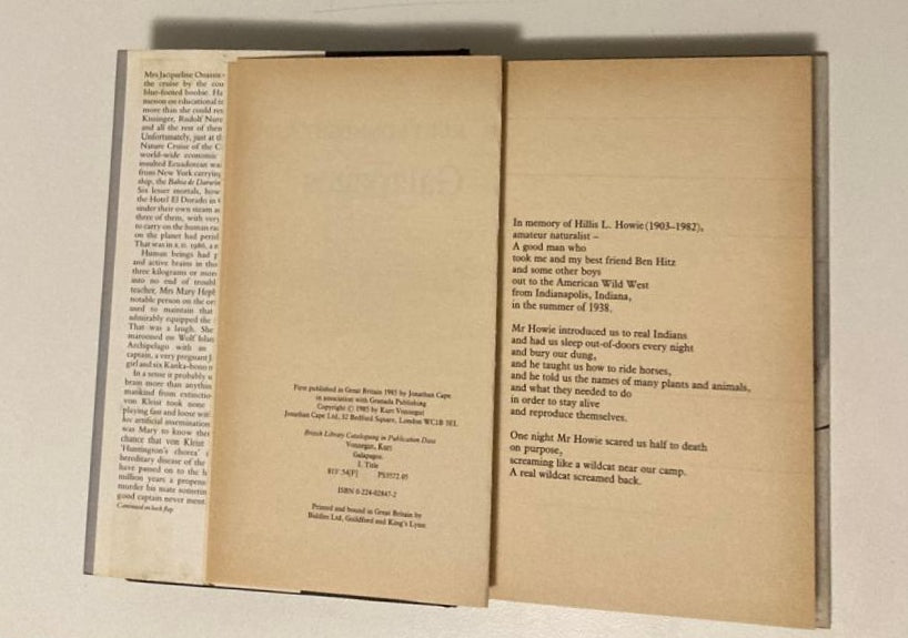 Galapagos - Kurt Vonnegut (First UK edition)