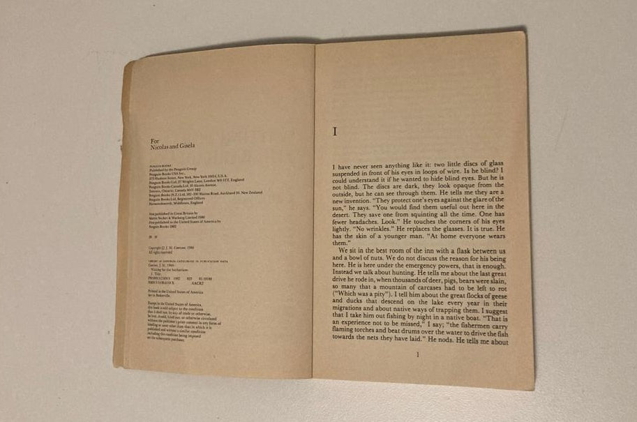 Waiting for the barbarians - J.M. Coetzee