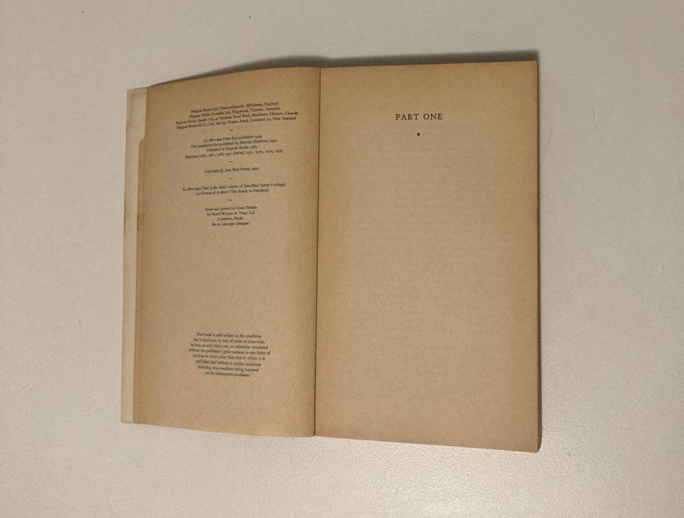 Iron in the soul - Jean-Paul Sartre (The roads to freedom #3)