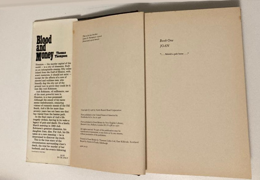 Blood and money: A true story of murder, passion and power - Thomas Thompson