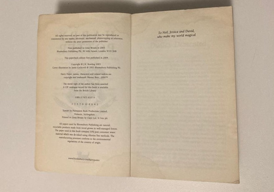 Harry Potter and the order of the phoenix - J.K. Rowling