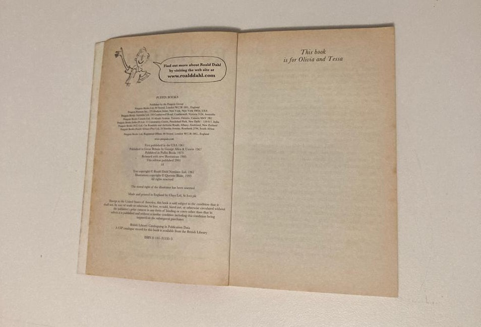 James and the giant peach - Roald Dahl