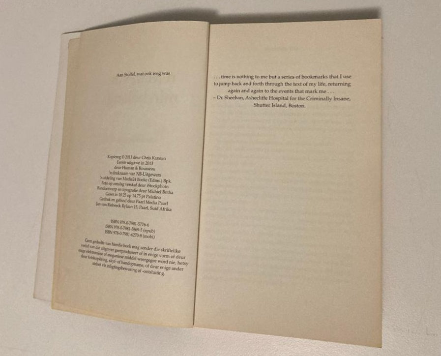 ’n Man van min belang - Chris Karsten (First edition)
