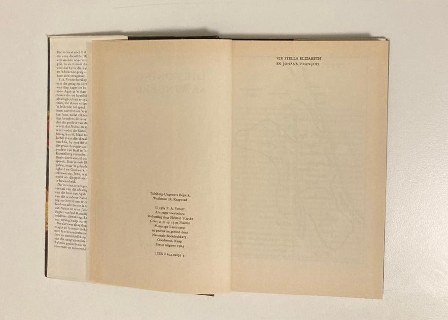 Die koning se wingerd - F.A. Venter (First edition)