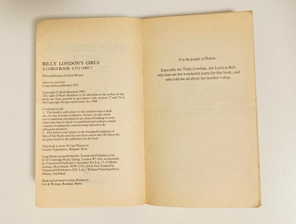 Billy London's girls - Ruth Hamilton