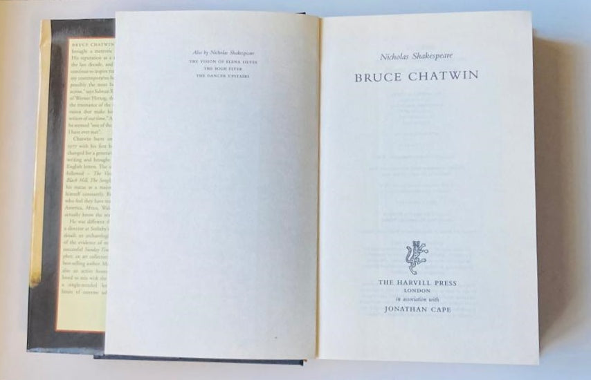Bruce Chatwin - Nicholas Shakespeare (First edition)