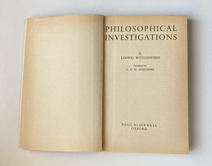 Philosophical investigations - Ludwig Wittgenstein