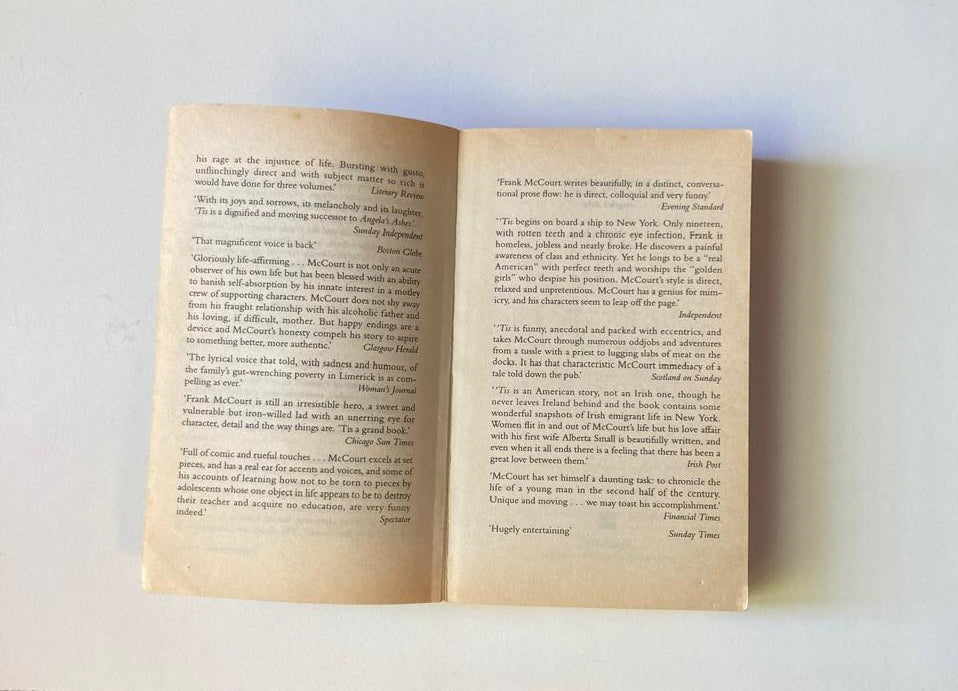 'Tis: a memoir - Frank McCourt