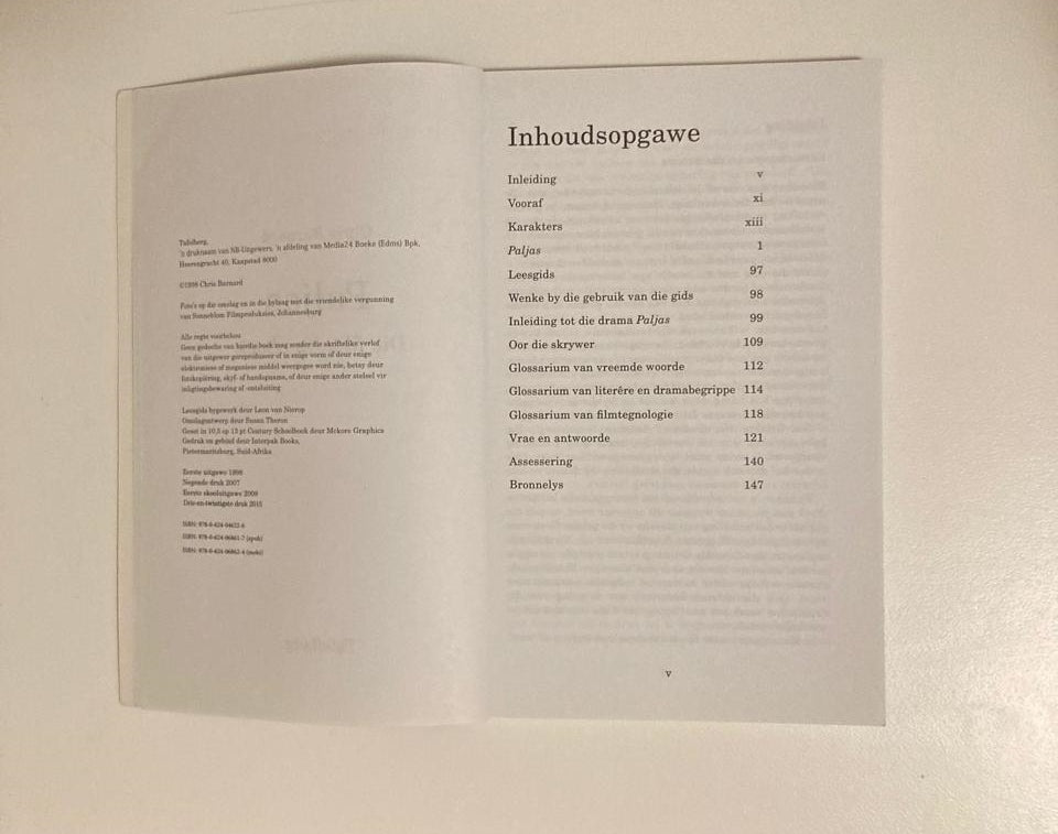 Paljas - Chris Barnard (Die filmdraaiboek)
