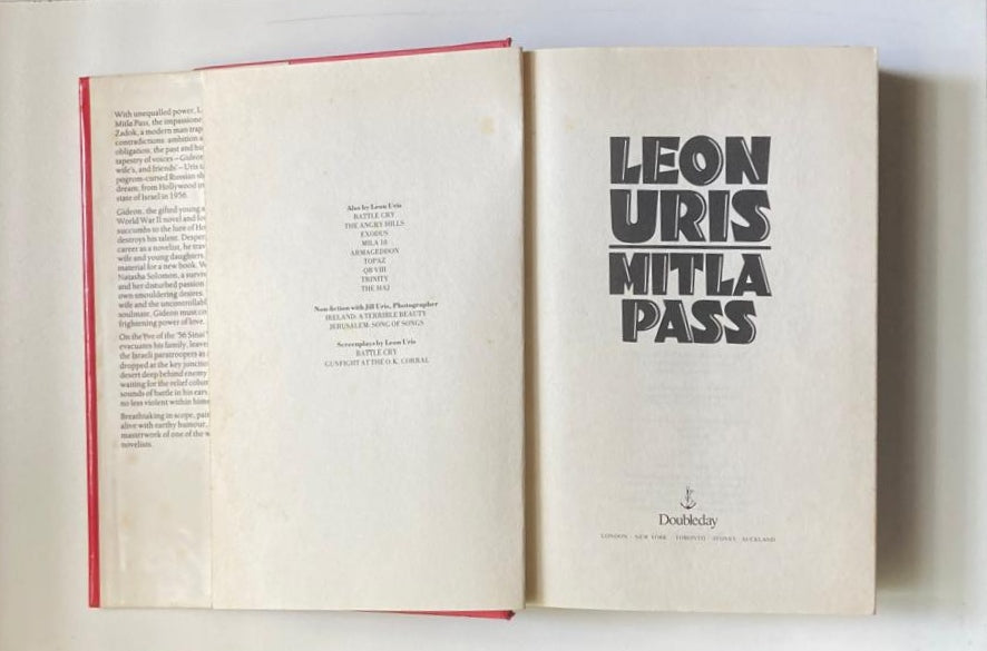 Mitla pass - Leon Uris