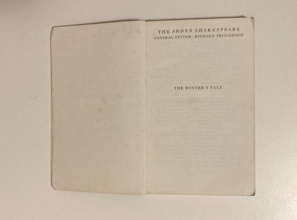 The winter's tale - William Shakespeare (Arden Shakespeare Third Series)