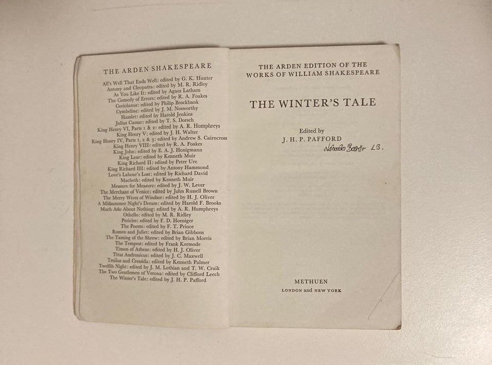 The winter's tale - William Shakespeare (Arden Shakespeare Third Series)