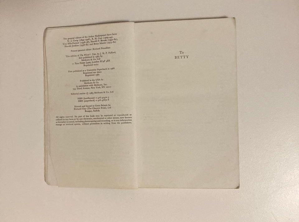 The winter's tale - William Shakespeare (Arden Shakespeare Third Series)