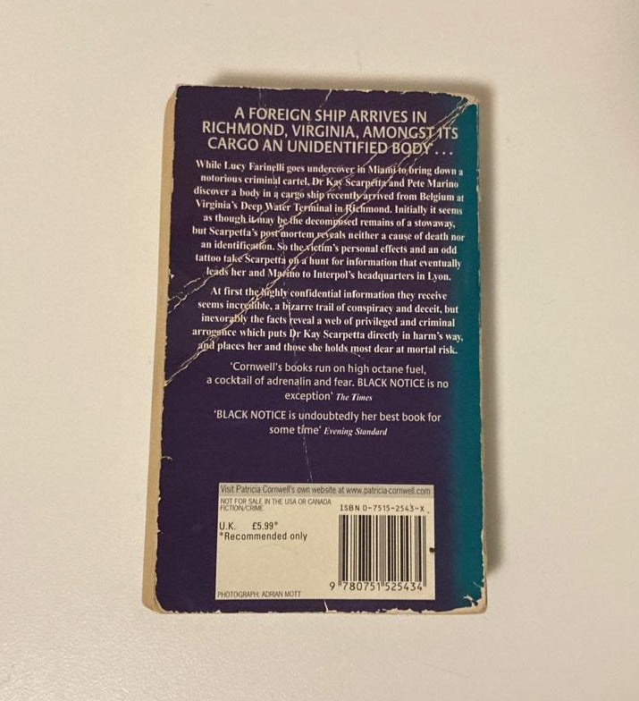 Black notice - Patricia Cornwell (Kay Scarpetta #10)