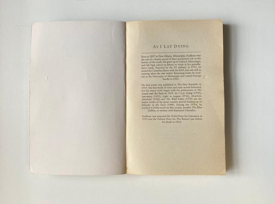 As I lay dying - William Faulkner