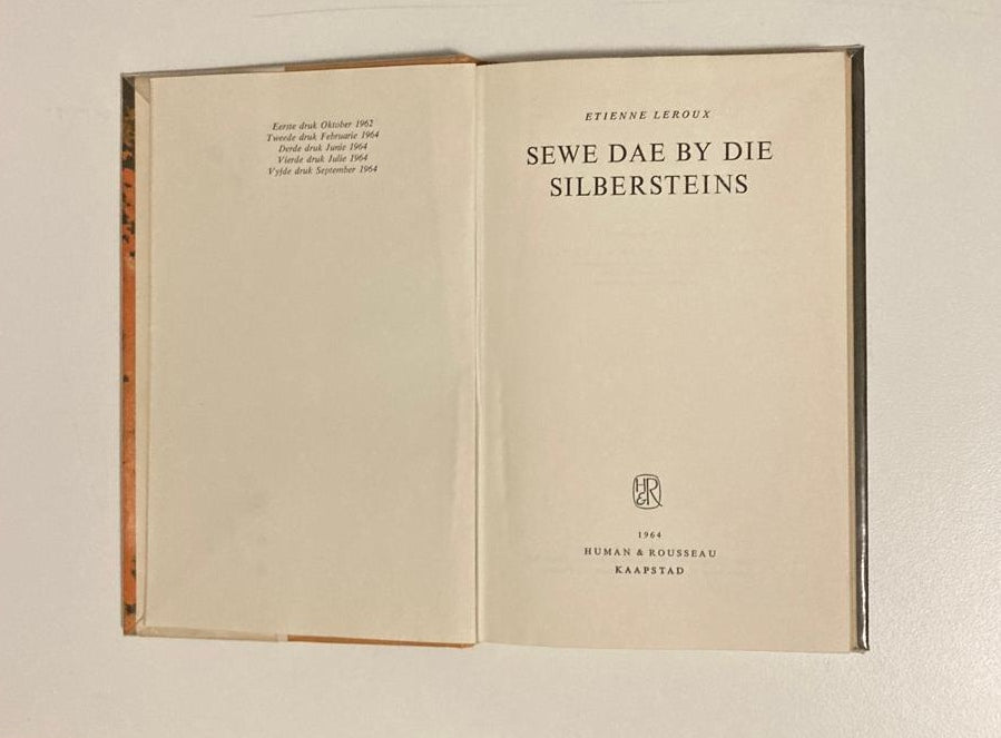 Sewe dae by die Silbersteins - Etienne Leroux