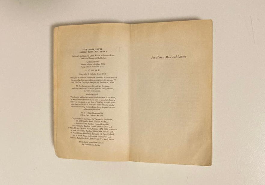 The smoke jumper - Nicholas Evans