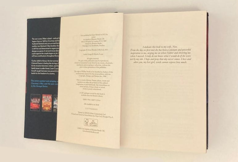 Legacy of war - Wilbur Smith (First edition; The Courtneys #19)