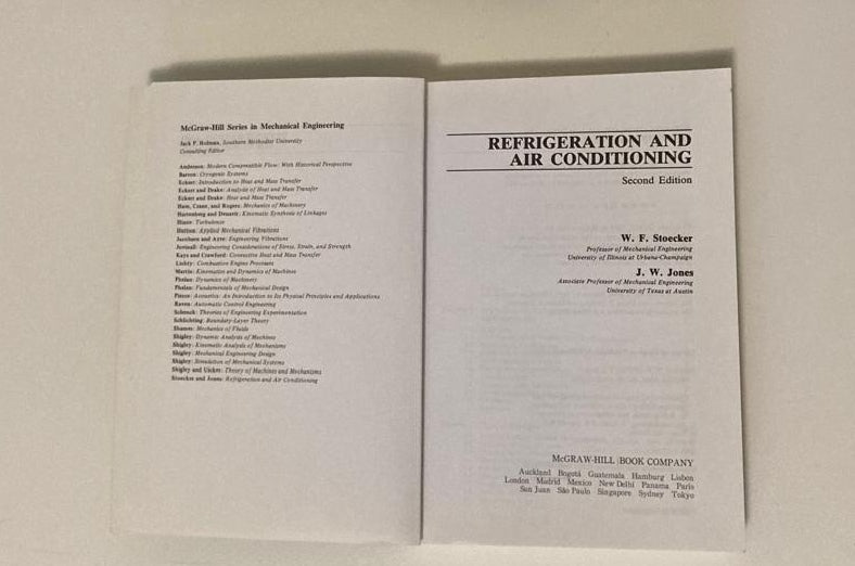Refrigeration & air conditioning - Wilbert F. Stoecker and Jerold W. Jones
