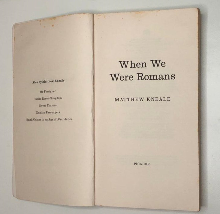 When we were romans - Matthew Kneale