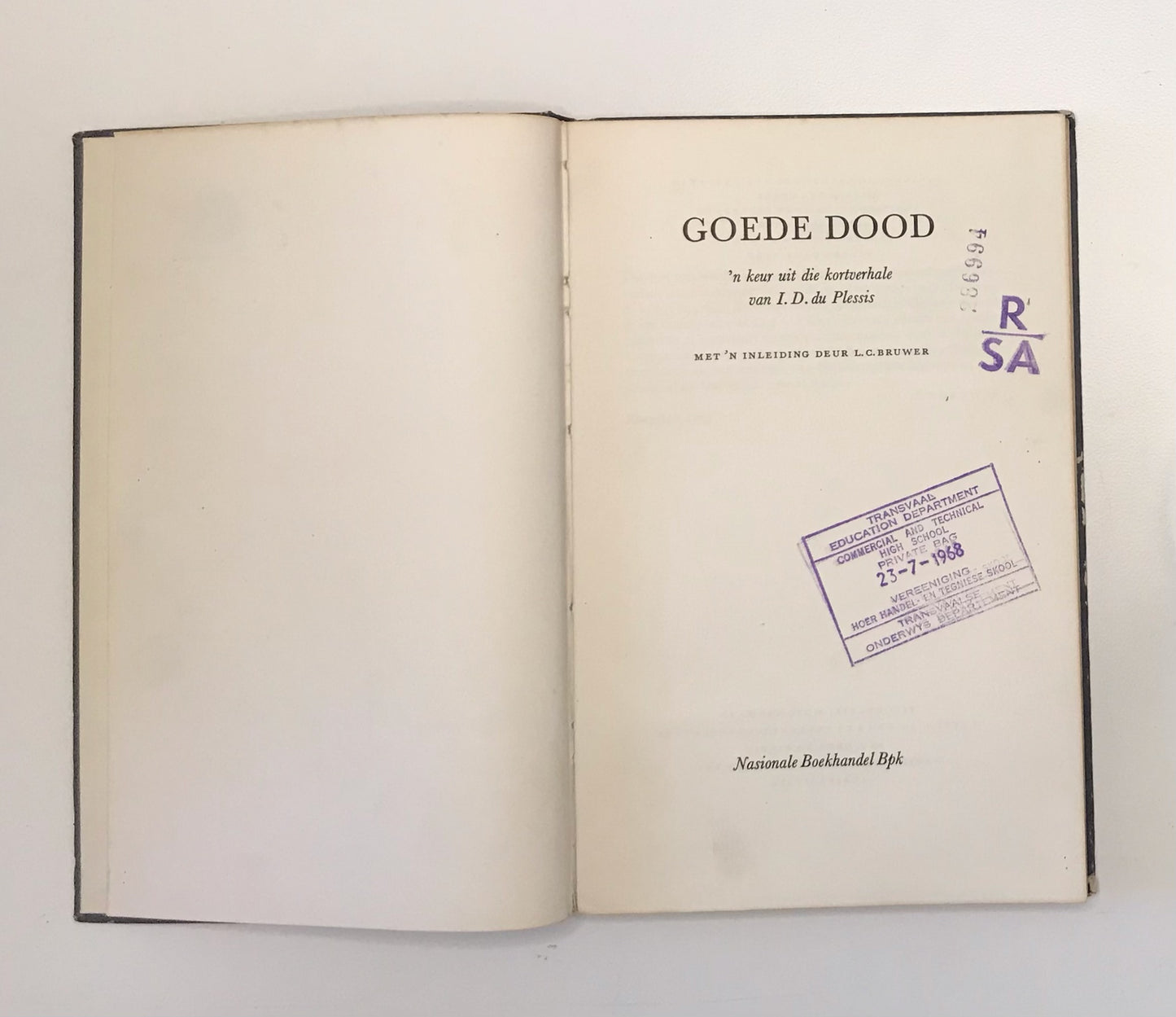 Goede dood - I.D du Plessis