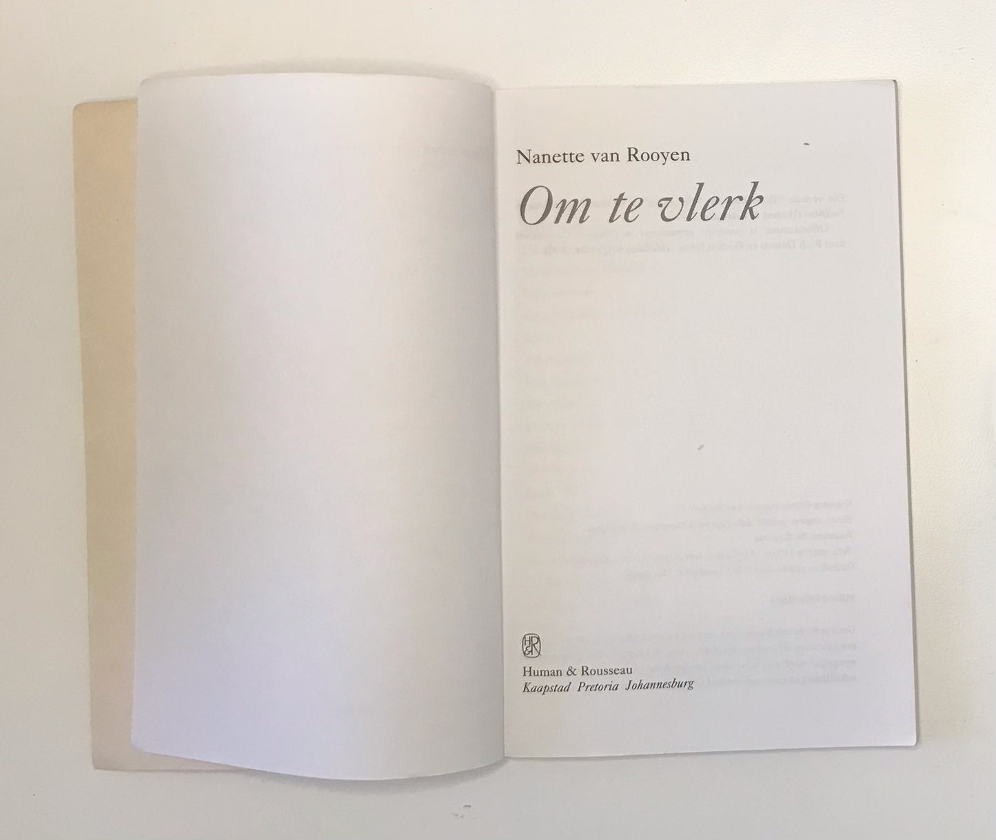 Om te vlerk - Nanette van Rooyen