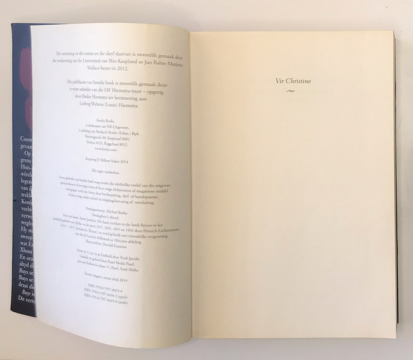 Buys: ’n grensroman - Willem Anker (First edition)