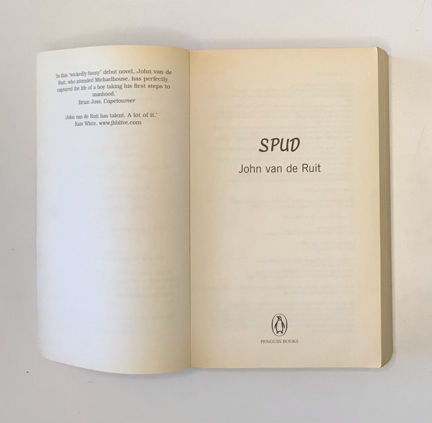 Spud - John van de Ruit